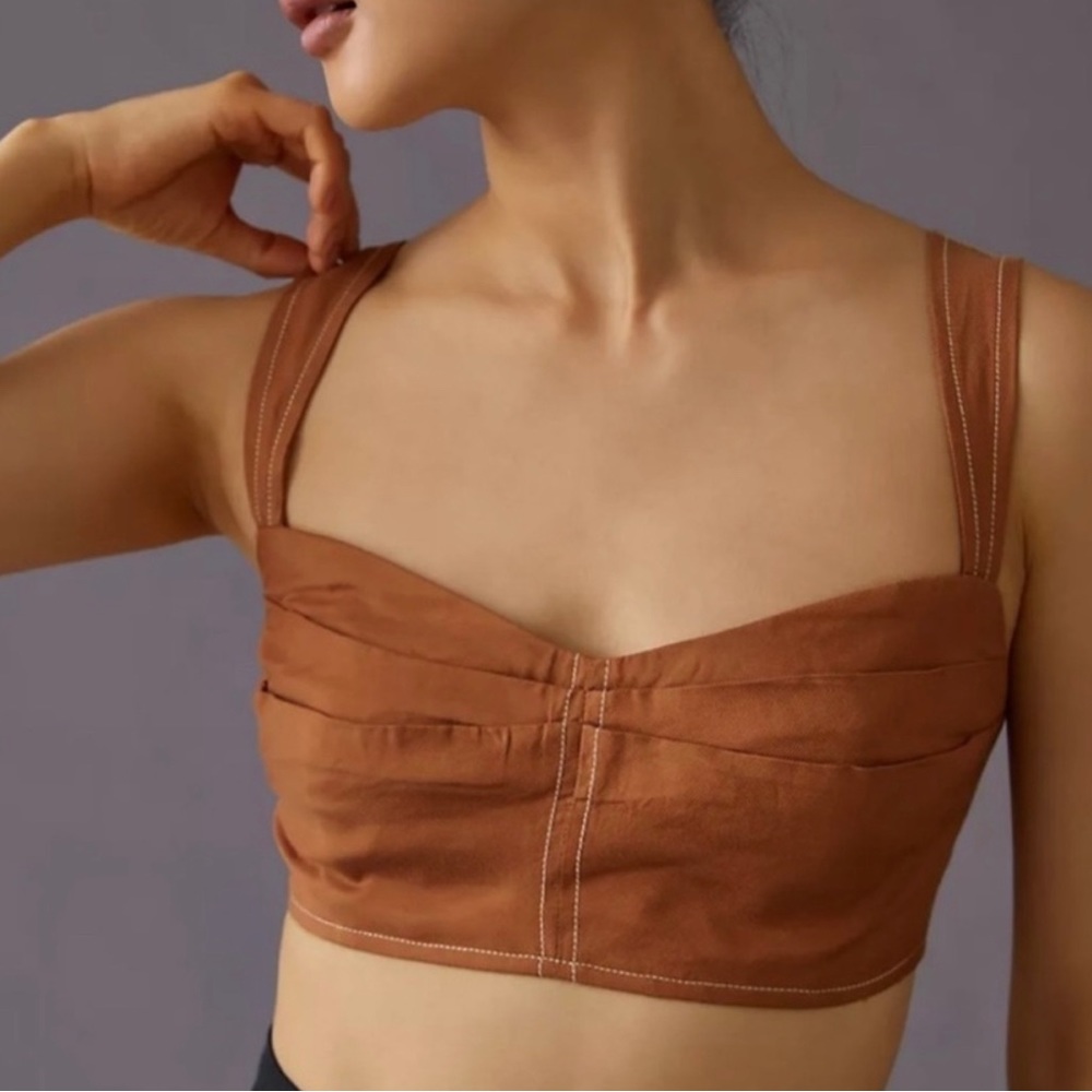 NWT Anthropologie corset seamed top!